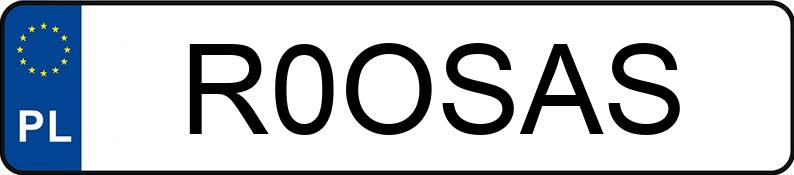 Numer rejestracyjny R0OSAS posiada BMW 520D