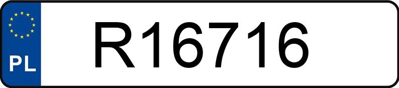 Numer rejestracyjny R16716 posiada VOLKSWAGEN Crafter 2.0 TDI-CR MR`25 E6 3.5t Crafter 2.0 TDI-CR MR`25 E6 3.5t