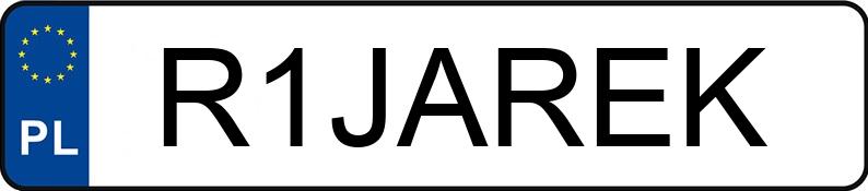 Numer rejestracyjny R1JAREK posiada YAMAHA Sportowe od 600 ccm YZF-R1
