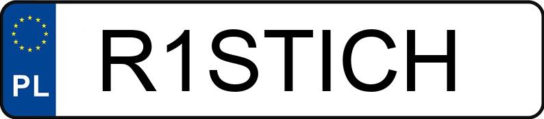 Numer rejestracyjny R1STICH posiada AUDI A4