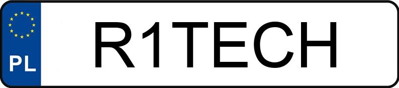 Numer rejestracyjny R1TECH posiada RENAULT TRAFIC