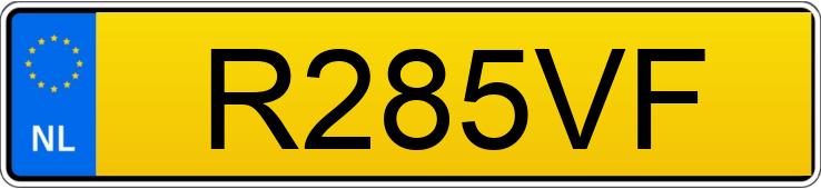 Numer rejestracyjny R285VF posiada RENAULT TRAFIC JM9R