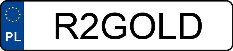 Numer rejestracyjny R2GOLD posiada HONDA Turystyczne Gold Wing ABS