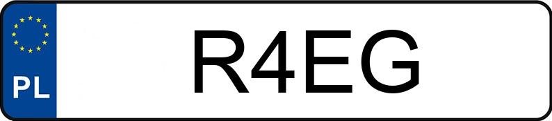 Numer rejestracyjny R4EG posiada JEEP WRANGLER Numer rejestracyjny R4EG posiada JEEP WRANGLER
