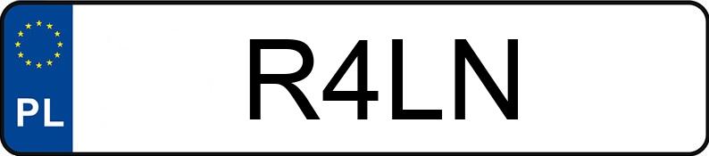 Numer rejestracyjny R4LN posiada OLDSMOBILE Delta 88 3.8 Royale Aut.