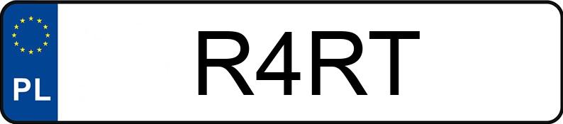 Numer rejestracyjny R4RT posiada CHEVROLET CAMARO Numer rejestracyjny R4RT posiada CHEVROLET CAMARO