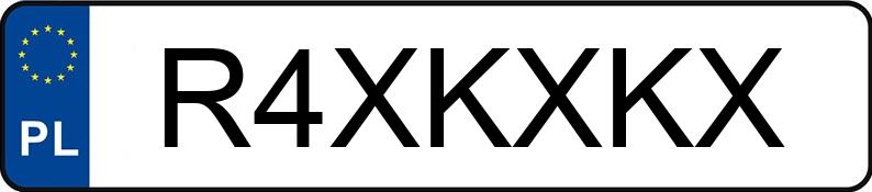 Numer rejestracyjny R4XKXKX posiada LAND ROVER Discovery III 2.7 TD MR`04 E3 HSE Aut.