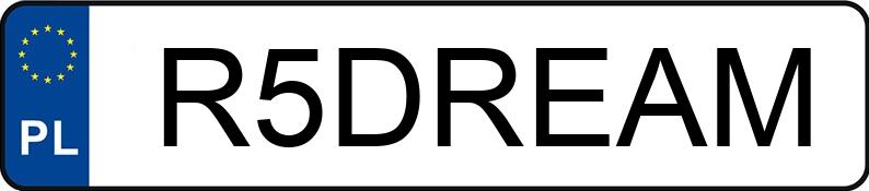 Numer rejestracyjny R5DREAM posiada RENAULT/PONY AUTO MASTER
