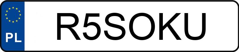 Numer rejestracyjny R5SOKU posiada BMW X3 Diesel MR`22 E6d G01 xDrive30d