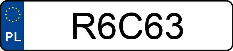 Registreringsnummeret R6C63 har MERCEDES-BENZ C 63 AMG MR`14 E6 205 C 63 AMG MR`14 E6 205