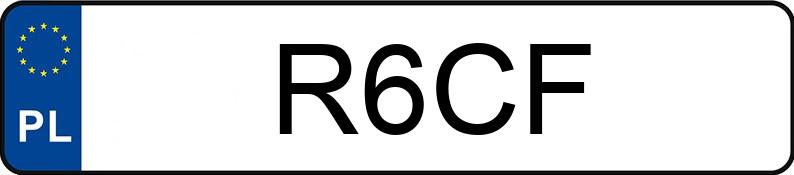 Numer rejestracyjny R6CF posiada HYUNDAI Coupe MR`07 E4 Sport
