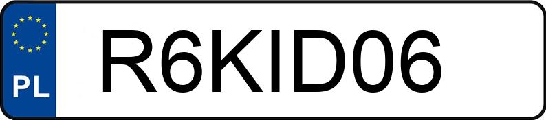 Numer rejestracyjny R6KID06 posiada BMW 435i Gran Coupe MR`13 E5 F36 Sport Line