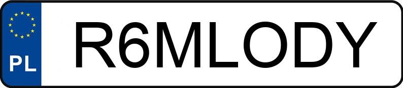 Numer rejestracyjny R6MLODY posiada BMW 528i MR`10 E5 F10 528i MR`10 E5 F10