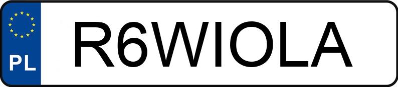 Numer rejestracyjny R6WIOLA posiada BMW 528
