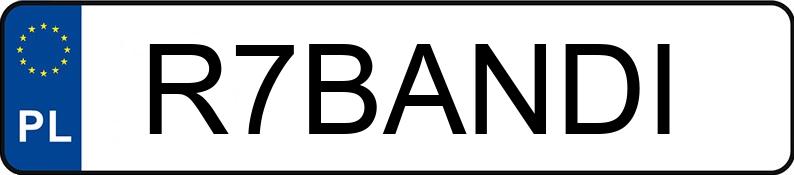 Numer rejestracyjny R7BANDI posiada BMW 320I