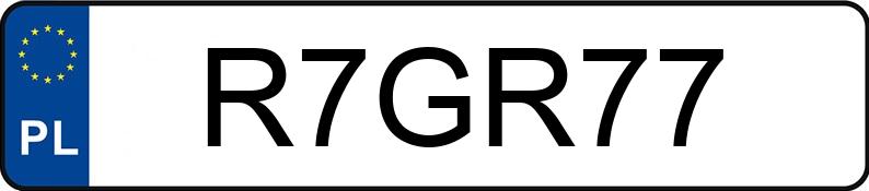 Numer rejestracyjny R7GR77 posiada TOYOTA Yaris 1.6 MR`20 E6d GR Dynamic