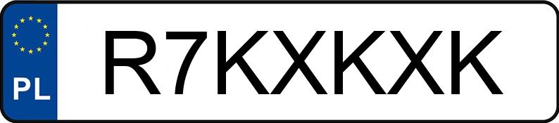 Numer rejestracyjny R7KXKXK posiada BMW 740D