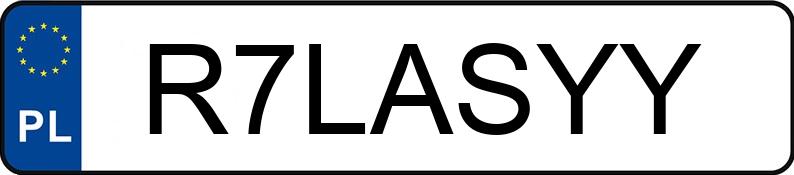 Numer rejestracyjny R7LASYY posiada AUDI A4 2.0 TFSI MR`12 E5 B8 A4 2.0 TFSI MR`12 E5 B8