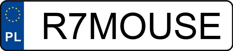 Numer rejestracyjny R7MOUSE posiada BMW 320D