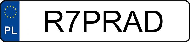 Numer rejestracyjny R7PRAD posiada PEUGEOT BOXER