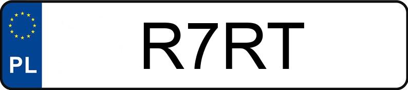 Numer rejestracyjny R7RT posiada MERCEDES-BENZ C 300 MR`14 E6 205 C 300 MR`14 E6 205