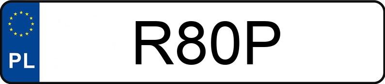 Numer rejestracyjny R80P posiada CHEVROLET CORVETTE