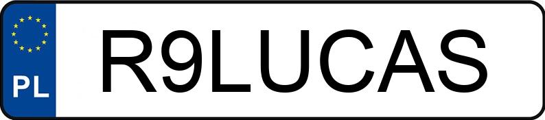 Numer rejestracyjny R9LUCAS posiada AUDI A7 SPORTBACK