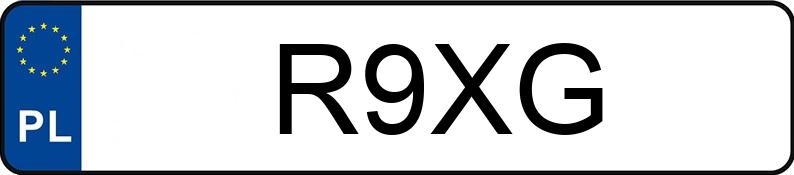 Numer rejestracyjny R9XG posiada DODGE CHALLENGER