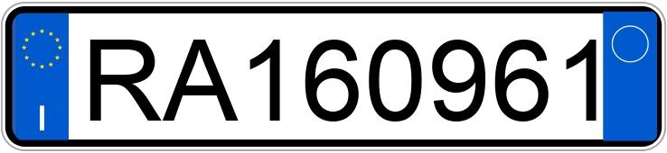 Numer rejestracyjny RA160961 posiada Fiat 500