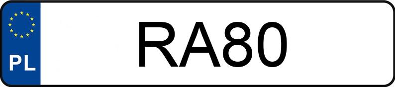 Numer rejestracyjny RA 80 posiada BMW 745i Kat. MR`02 E3 E65/E66 L Aut. - RA80