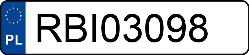 Numer rejestracyjny RBI 03098 posiada VOLKSWAGEN GOLF 1,6 KAT - RBI03098