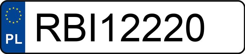 Numer rejestracyjny RBI 12220 posiada VOLKSWAGEN PASSAT - RBI12220