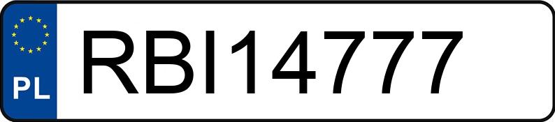 Numer rejestracyjny RBI 14777 posiada BMW 525 Diesel DPF MR`03 E3 E60 Edition Fleet Aut. - RBI14777