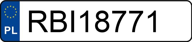 Numer rejestracyjny RBI 18771 posiada FORD FIESTA - RBI18771
