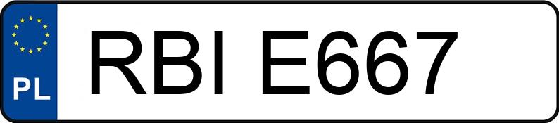 Numer rejestracyjny RBI E667 posiada BMW 320I 2.0 - RBIE667