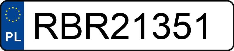Numer rejestracyjny RBR 21351 posiada NISSAN PRIMERA - RBR21351