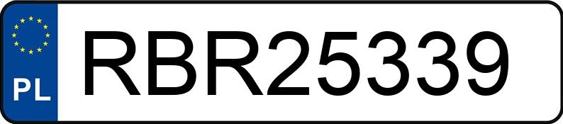 Numer rejestracyjny RBR 25339 posiada OPEL ZAFIRA-B - RBR25339