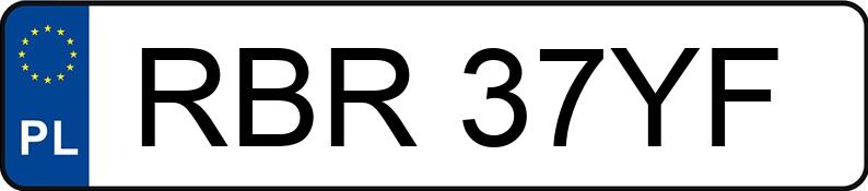 Numer rejestracyjny RBR 37YF posiada VOLKSWAGEN PASSAT - RBR37YF