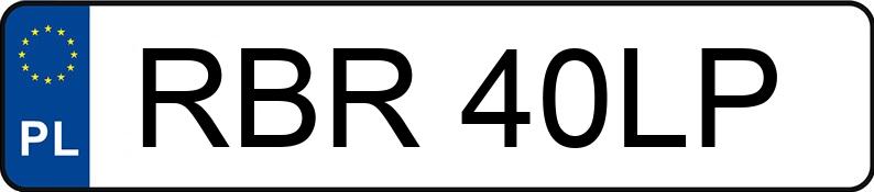 Numer rejestracyjny RBR 40LP posiada VOLKSWAGEN Transporter T4 2.6t Multivan - RBR40LP