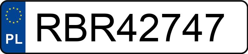 Numer rejestracyjny RBR 42747 posiada SMART FORTWO - RBR42747