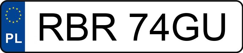 Numer rejestracyjny RBR 74GU posiada AUDI 80 1.6 Kat. 89 80 1.6 Kat. 89 - RBR74GU