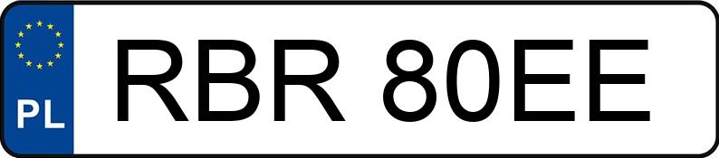Numer rejestracyjny RBR 80EE posiada BMW 320 I - RBR80EE Numer rejestracyjny RBR 80EE posiada BMW 320 I - RBR80EE