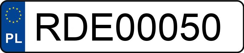 Numer rejestracyjny RDE 00050 posiada AUDI A4 AVANT 2,5 TDI - RDE00050