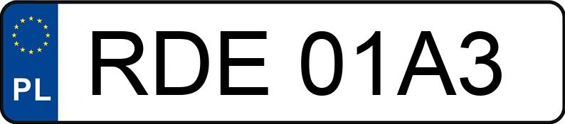 Numer rejestracyjny RDE 01A3 posiada TOYOTA Corolla 2.0 Diesel MR`04 E4 Luna - RDE01A3