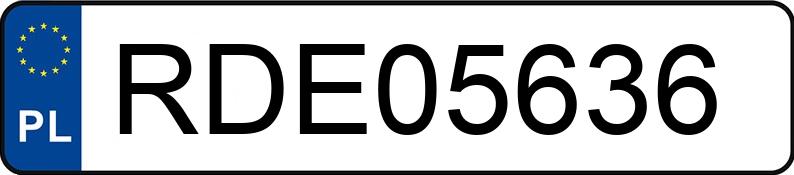 Numer rejestracyjny RDE 05636 posiada FORD S-Max 2.0 TDCi MR`06 E4 Gold X - RDE05636