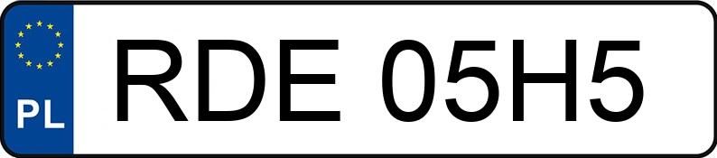 Numer rejestracyjny RDE 05H5 posiada FIAT STILO - RDE05H5