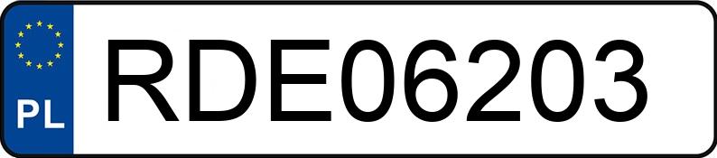 Numer rejestracyjny RDE 06203 posiada OPEL ASTRA-H 1.7 CDTI - RDE06203