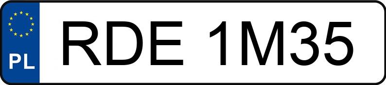 Numer rejestracyjny RDE 1M35 posiada VOLKSWAGEN POLO - RDE1M35 Numer rejestracyjny RDE 1M35 posiada VOLKSWAGEN POLO - RDE1M35