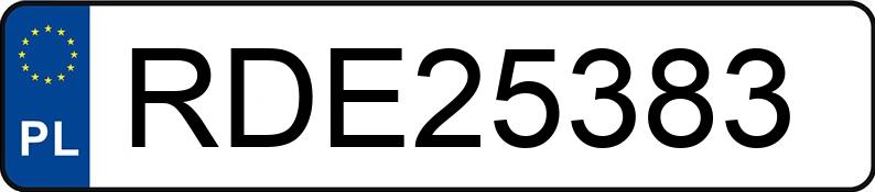 Numer rejestracyjny RDE 25383 posiada DAEWOO MATIZ - RDE25383