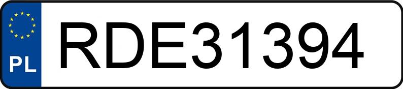 Numer rejestracyjny RDE 31394 posiada SKODA FABIA - RDE31394 Numer rejestracyjny RDE 31394 posiada SKODA FABIA - RDE31394